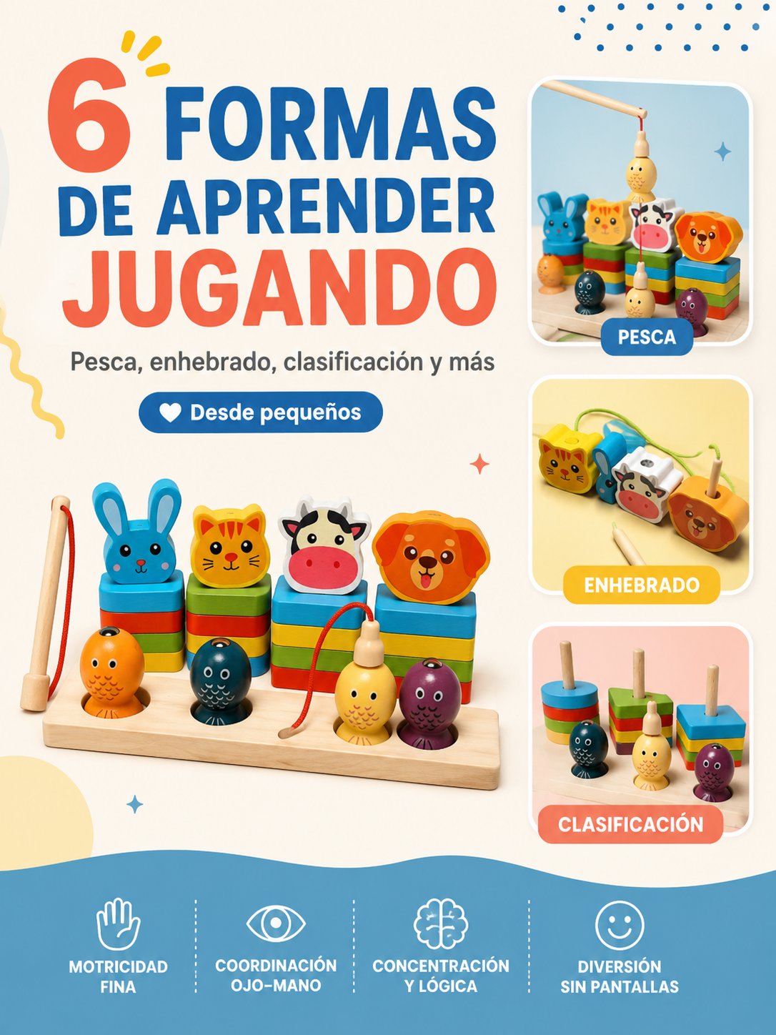 PEKE- MULTIFUNCIONAL DE PESCA Y ENHEBRADO