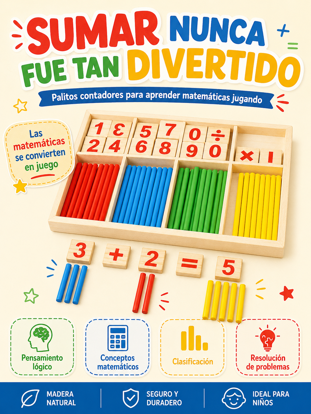 PEKE- SET PALITOS MATEMÁTICOS