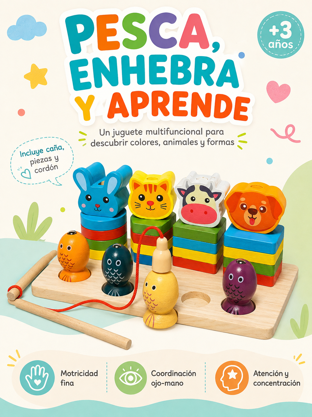 PEKE- MULTIFUNCIONAL DE PESCA Y ENHEBRADO